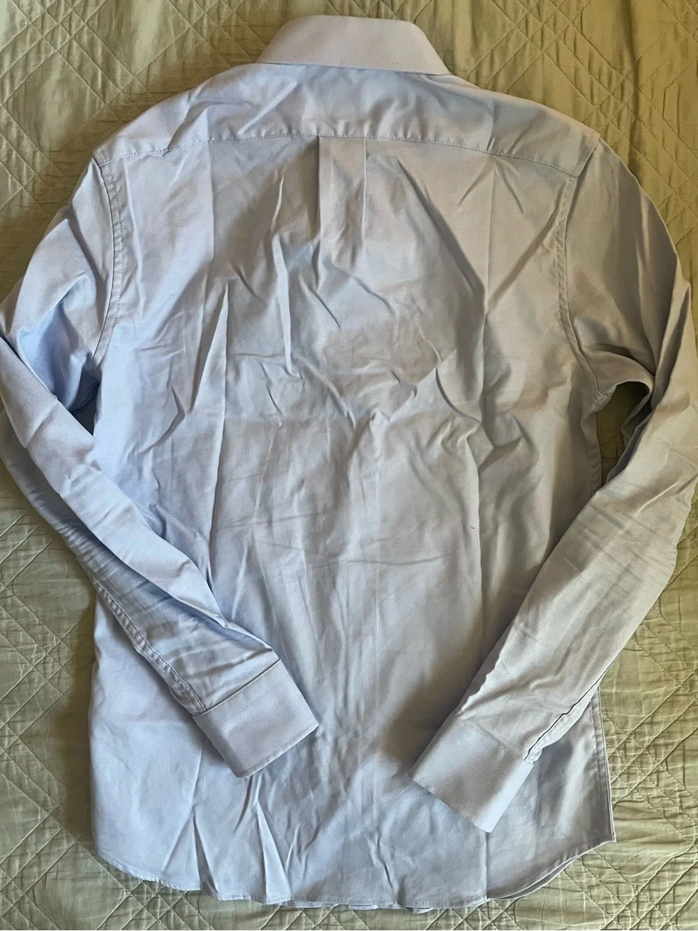 J. CREW Bowery Slim performance stretch oxford shirt in Blue Size S $98 CP684